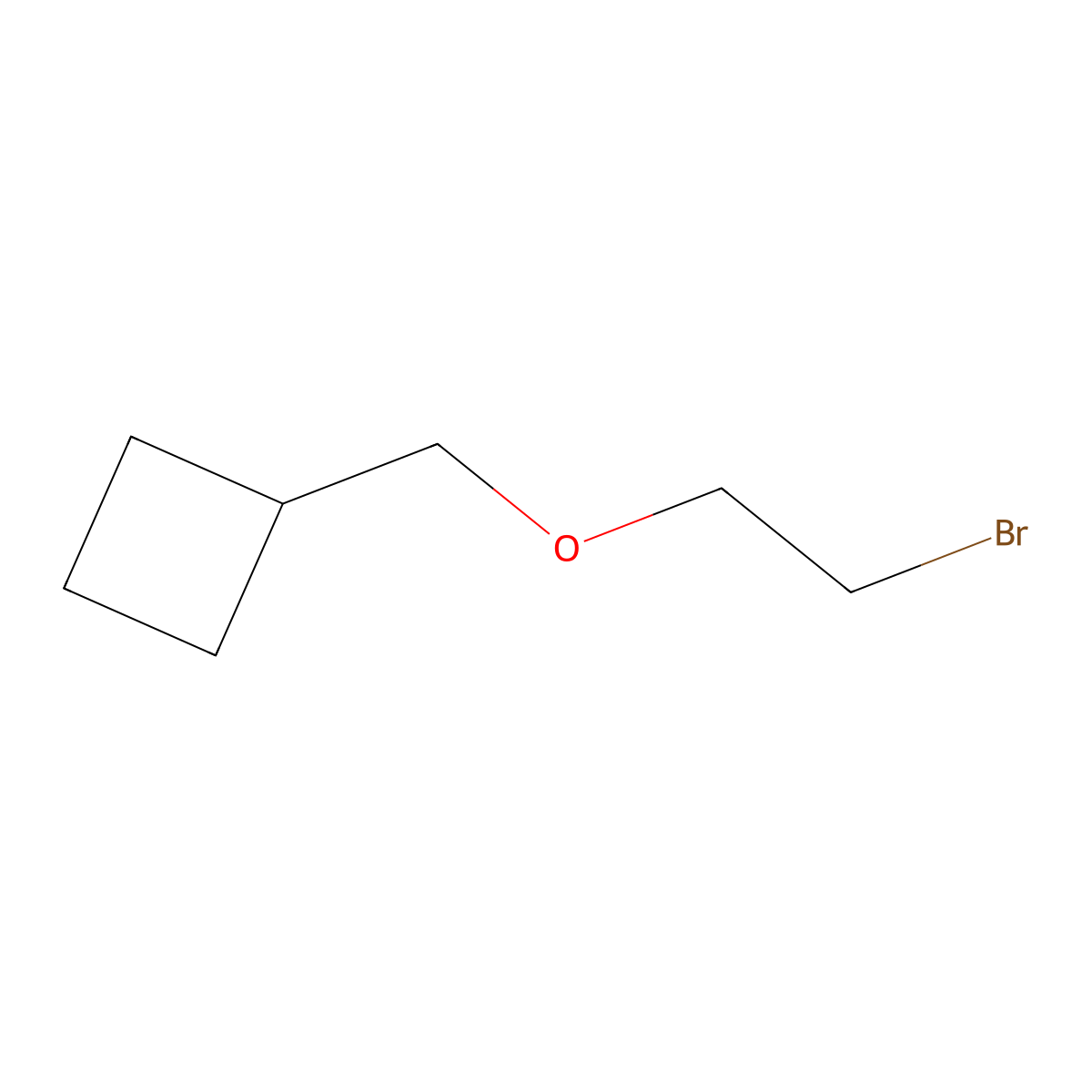 [(2-Bromoethoxy)methyl]cyclobutane molecular structure, CAS 1909326-00-6