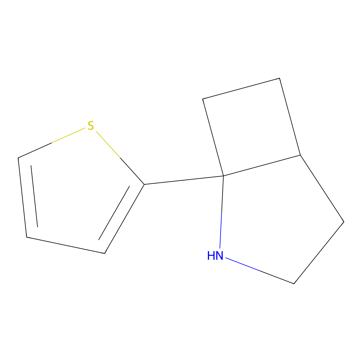 1-(Thiophen-2-yl)-2-azabicyclo[3.2.0]heptane molecular structure, CAS 1909326-02-8