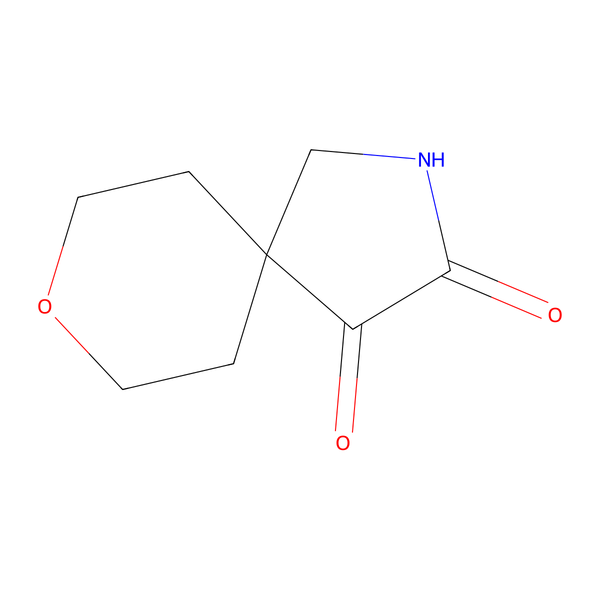 8-Oxa-2-azaspiro[4.5]decane-3,4-dione molecular structure, CAS 1909326-67-5