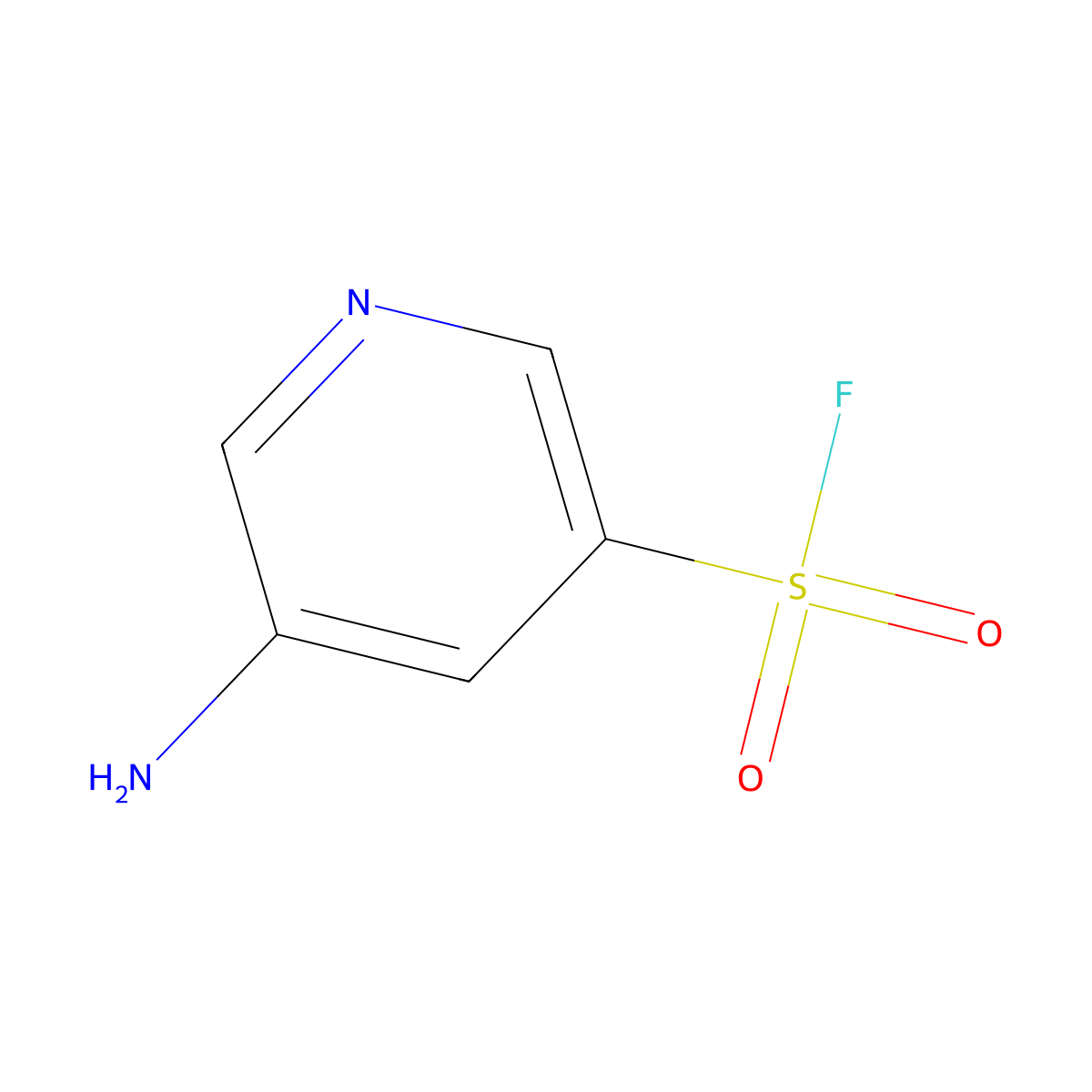 5-Aminopyridine-3-sulfonyl fluoride molecular structure, CAS 1909327-25-8