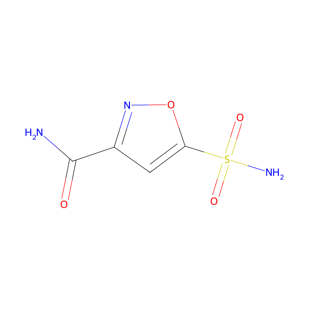 5-Sulfamoyl-1,2-oxazole-3-carboxamide molecular structure, CAS 1909327-98-5