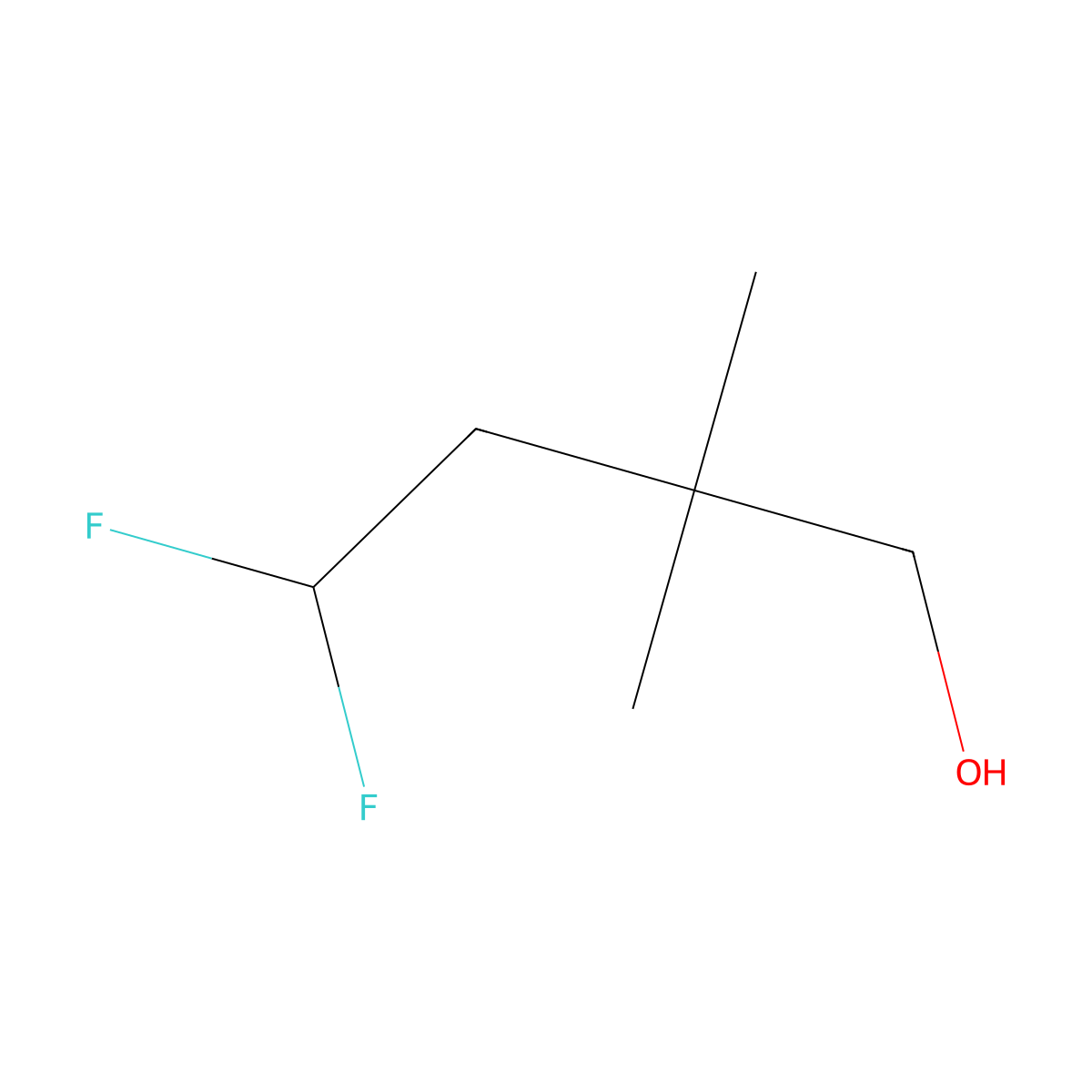 4,4-Difluoro-2,2-dimethylbutan-1-ol molecular structure, CAS 1909328-13-7