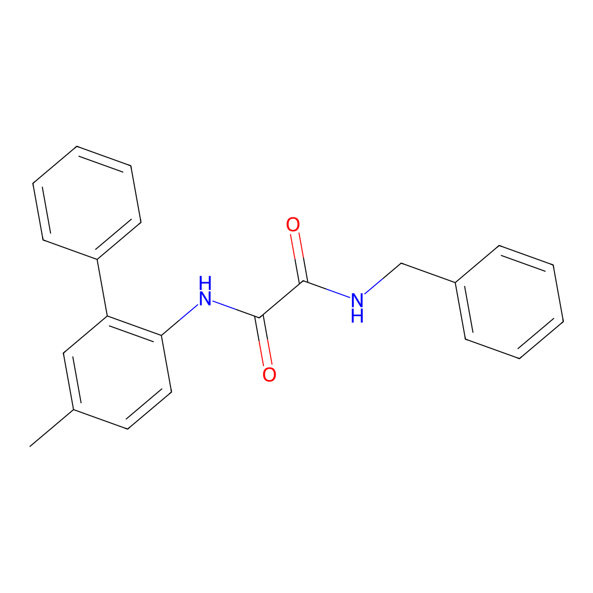 N1-Benzyl-N2-(5-methyl-2-biphenylyl)oxalamide molecular structure, CAS 1909333-82-9