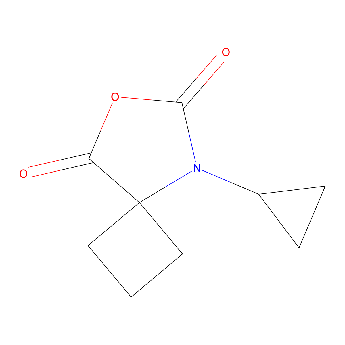 5-Cyclopropyl-7-oxa-5-azaspiro(3.4)octane-6,8-dione molecular structure, CAS 1909336-09-9