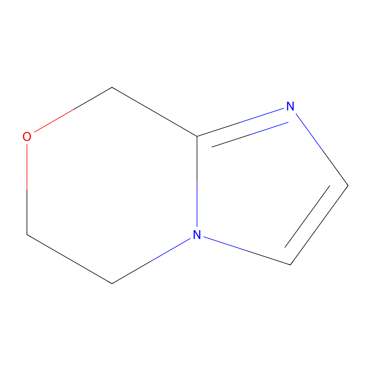 5H,6H,8H-imidazo[2,1-c][1,4]oxazine molecular structure, CAS 1909336-22-6