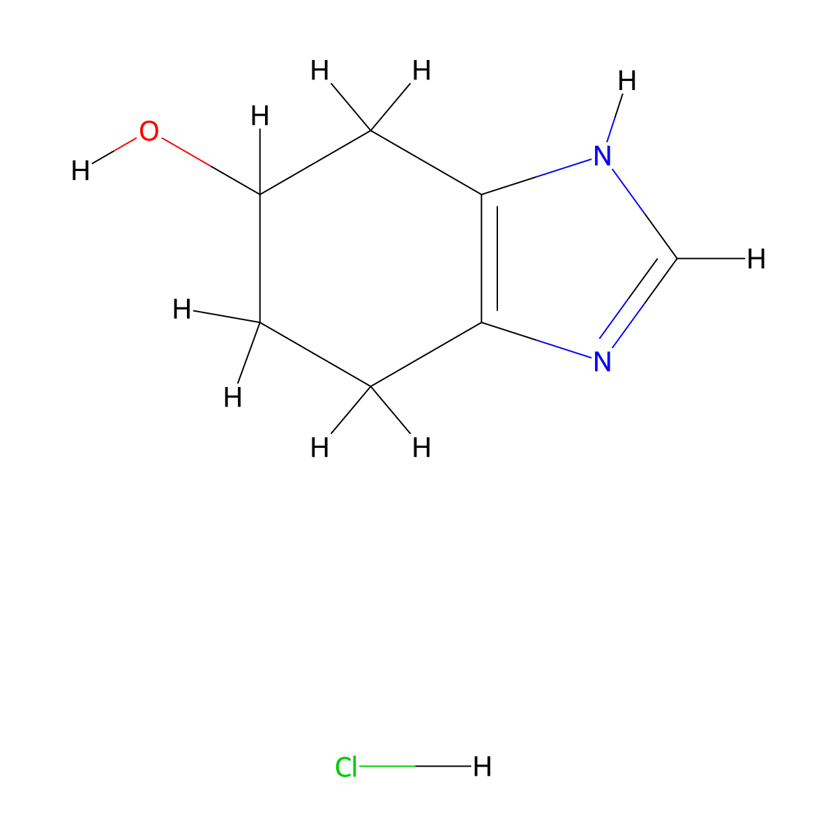 4,5,6,7-tetrahydro-1H-1,3-benzodiazol-5-ol hydrochloride molecular structure, CAS 1909336-27-1