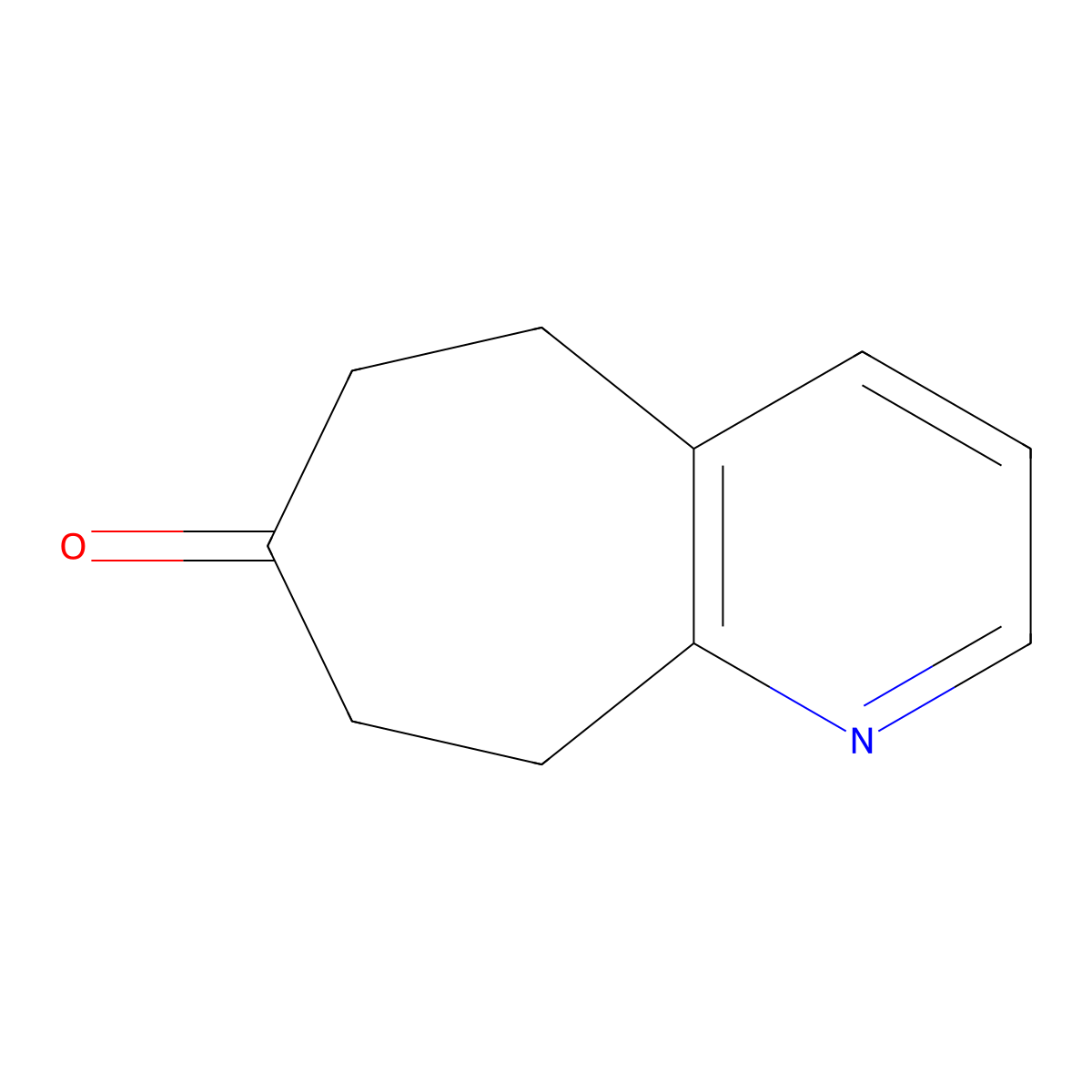 5H,6H,7H,8H,9H-Cyclohepta[b]pyridin-7-one molecular structure, CAS 1909336-32-8