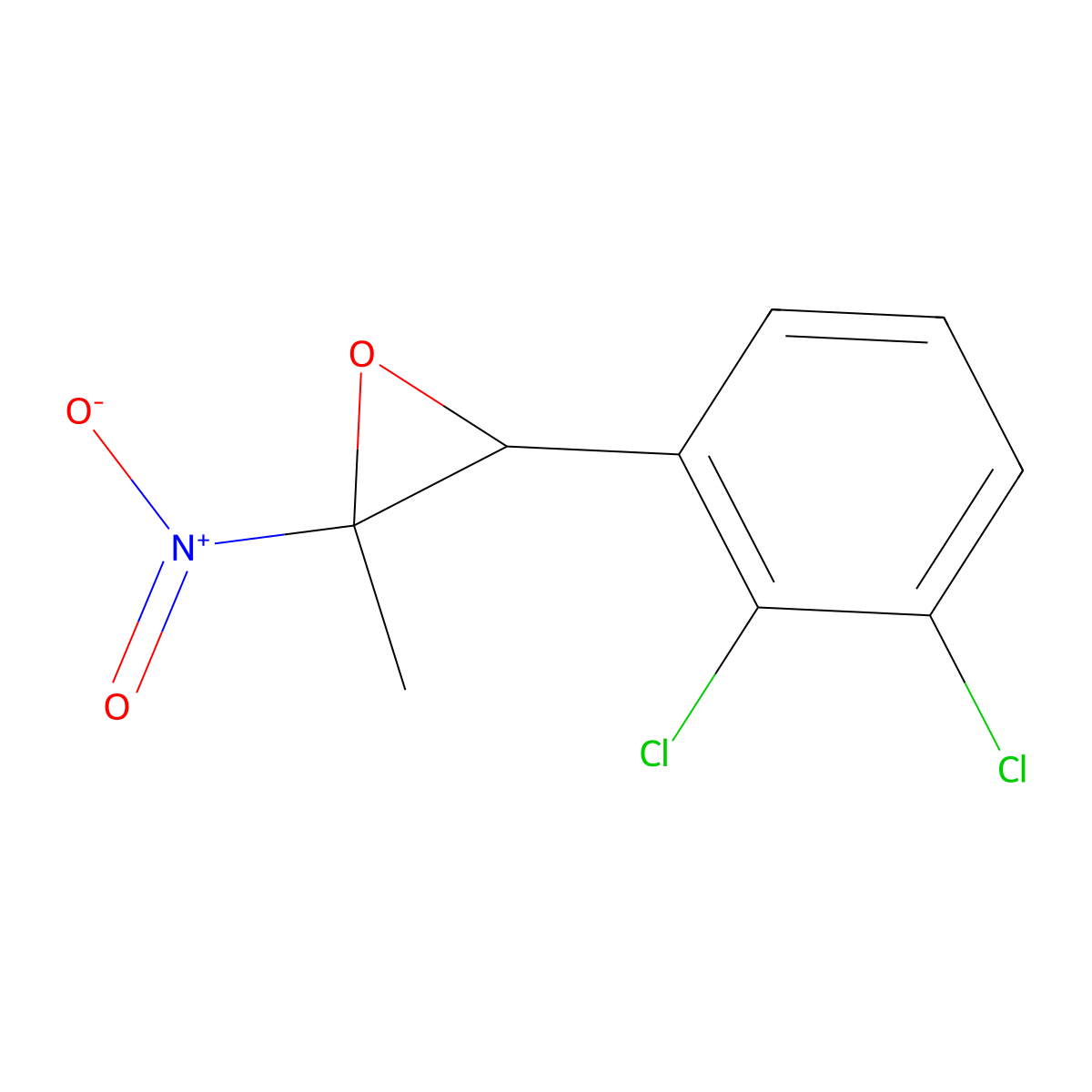 3-(2,3-Dichlorophenyl)-2-methyl-2-nitrooxirane molecular structure, CAS 1909336-39-5