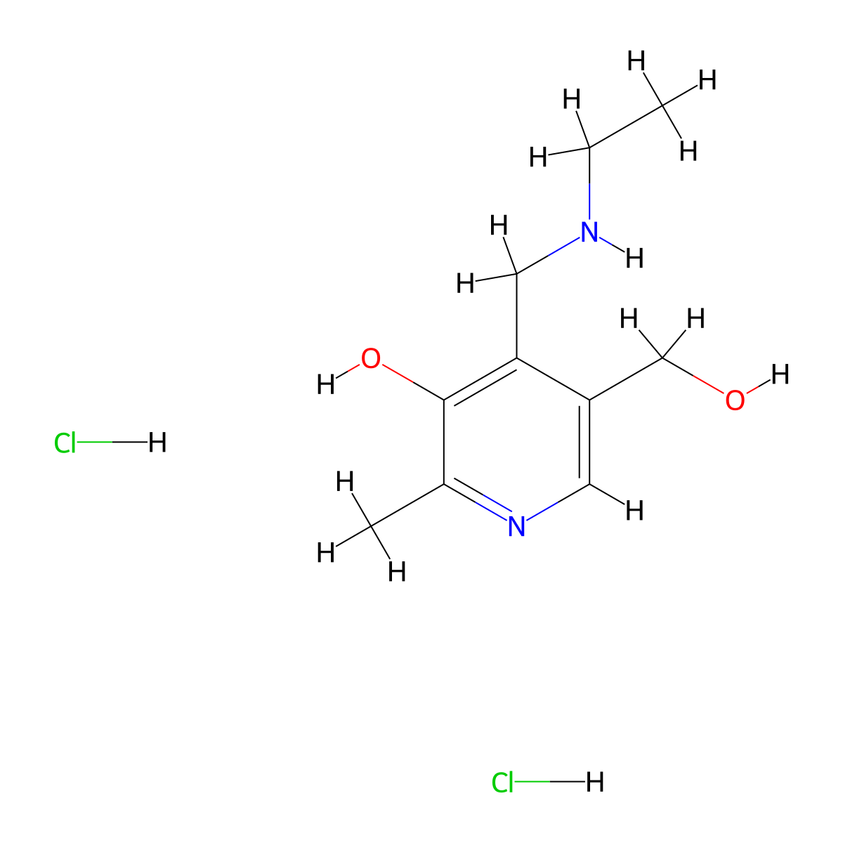 4-[(Ethylamino)methyl]-5-(hydroxymethyl)-2-methylpyridin-3-ol dihydrochloride molecular structure, CAS 1909336-49-7