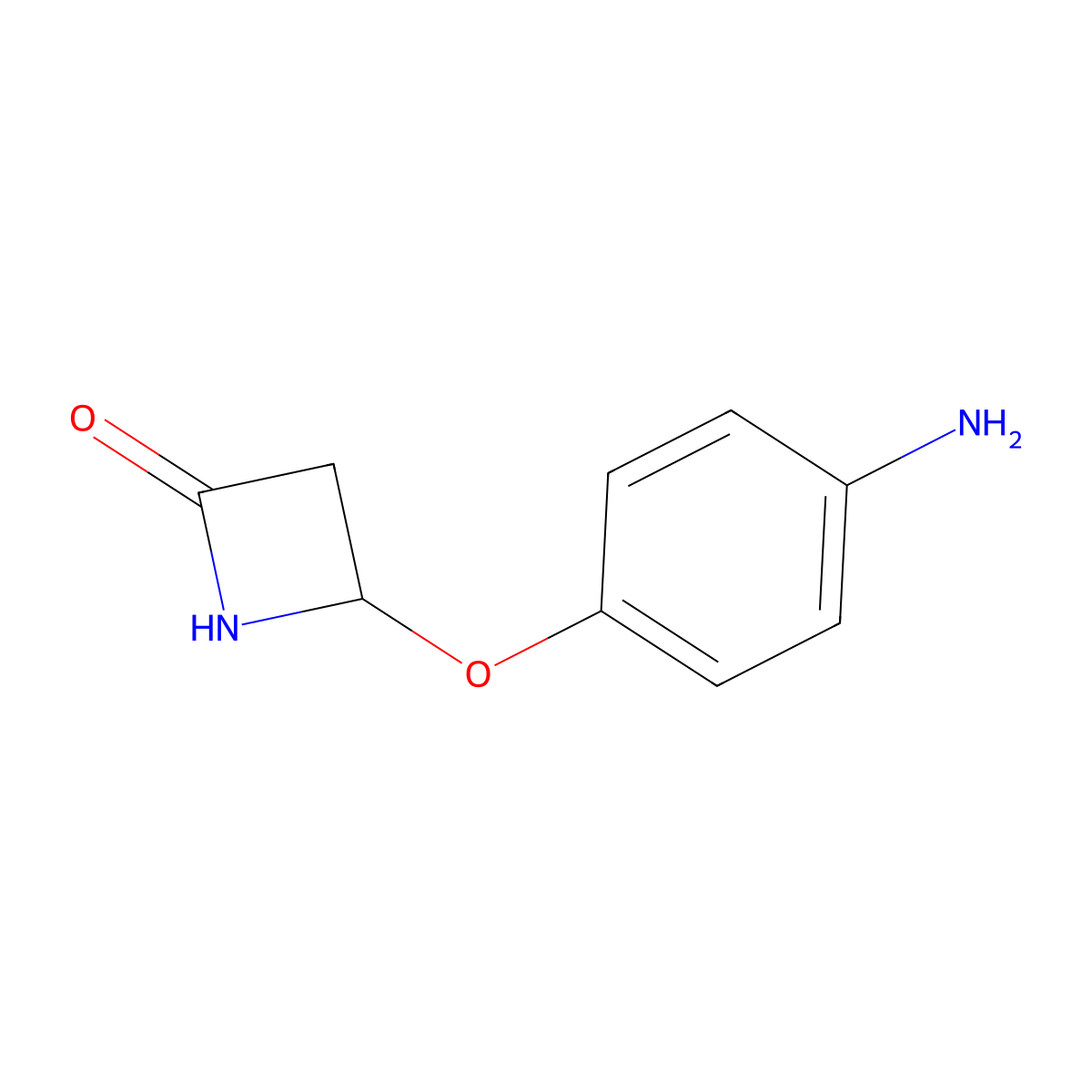 4-(4-Aminophenoxy)azetidin-2-one molecular structure, CAS 1909336-73-7