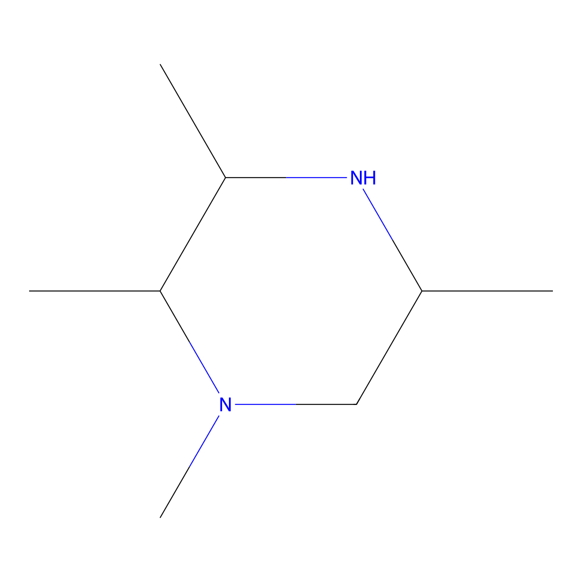 1,2,3,5-Tetramethylpiperazine molecular structure, CAS 1909336-79-3