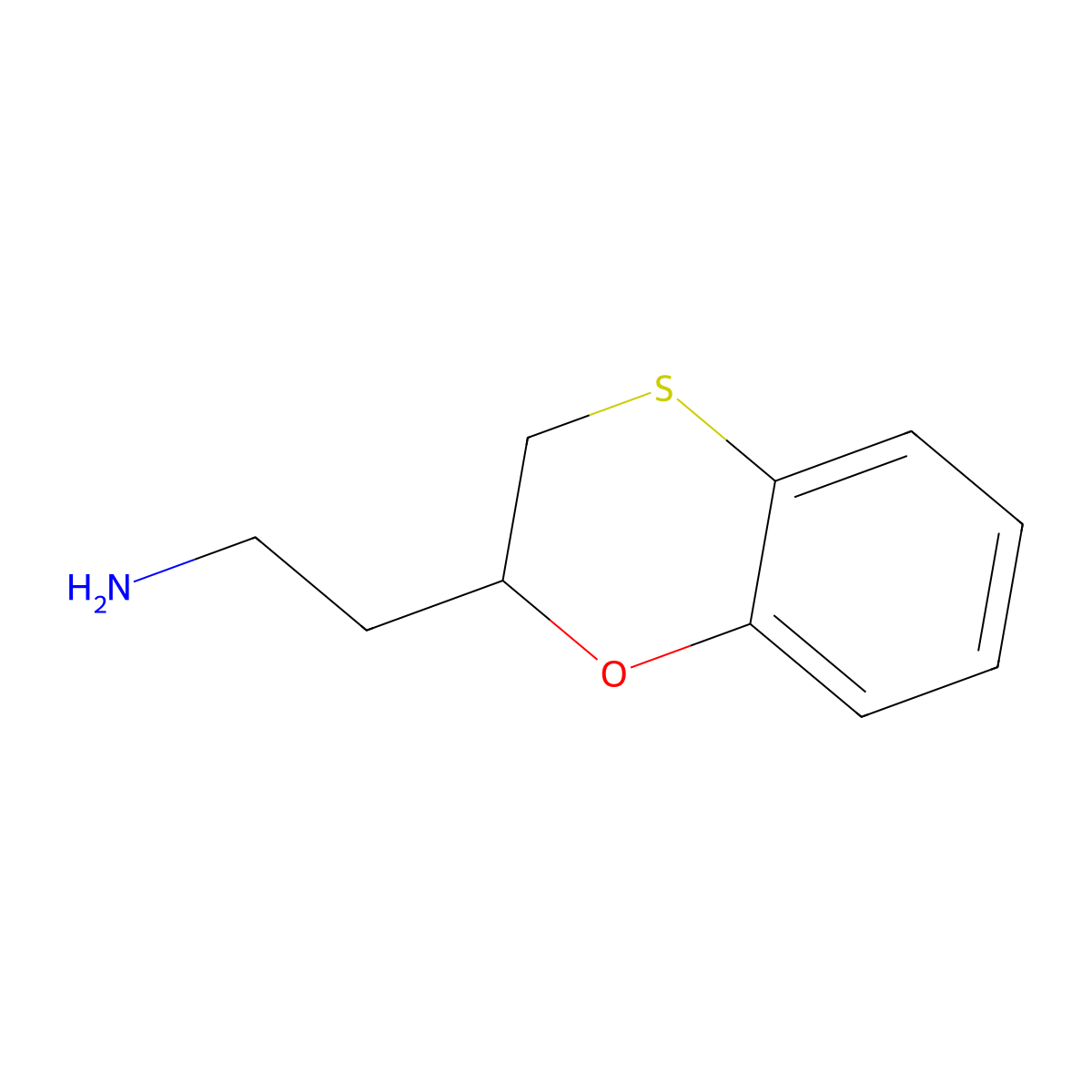 2-(2,3-Dihydro-1,4-benzoxathiin-2-yl)ethan-1-amine molecular structure, CAS 1909336-97-5