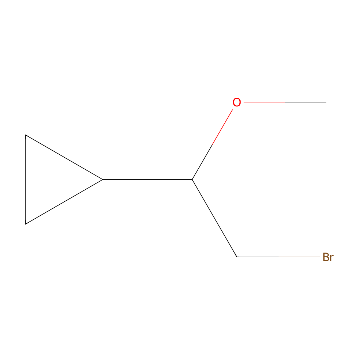(2-Bromo-1-methoxyethyl)cyclopropane molecular structure, CAS 1909337-06-9