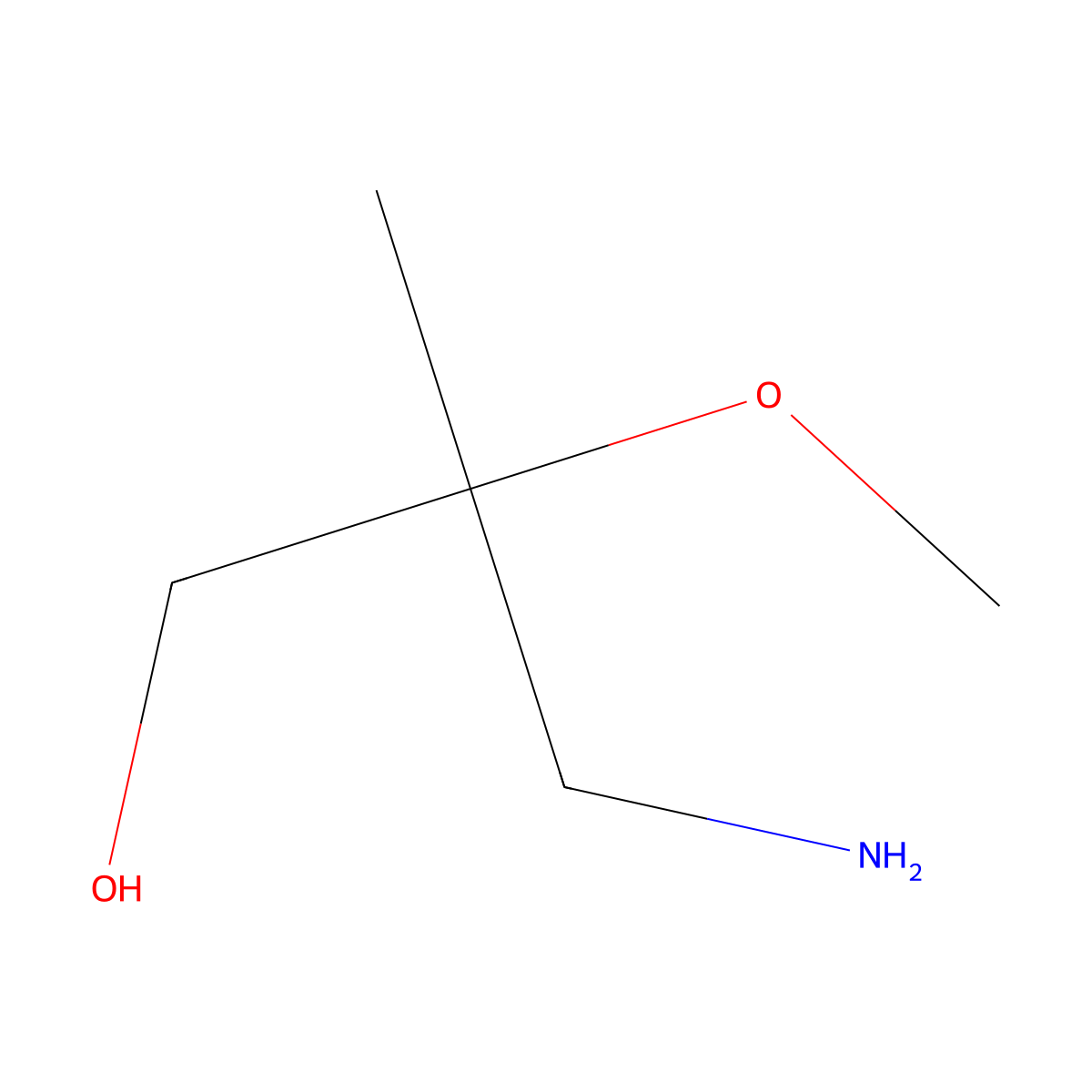 3-Amino-2-methoxy-2-methylpropan-1-ol molecular structure, CAS 1909337-09-2