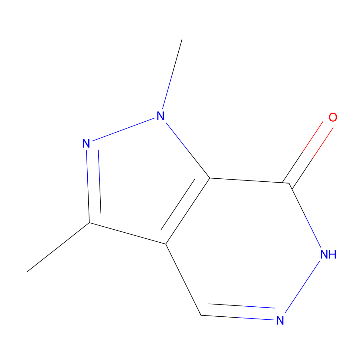 1,3-dimethyl-1H-pyrazolo[3,4-d]pyridazin-7-ol molecular structure, CAS 1909337-15-0