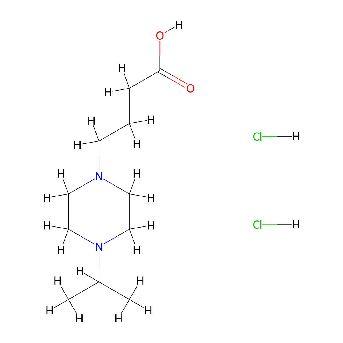 4-[4-(Propan-2-yl)piperazin-1-yl]butanoic acid dihydrochloride molecular structure, CAS 1909337-18-3