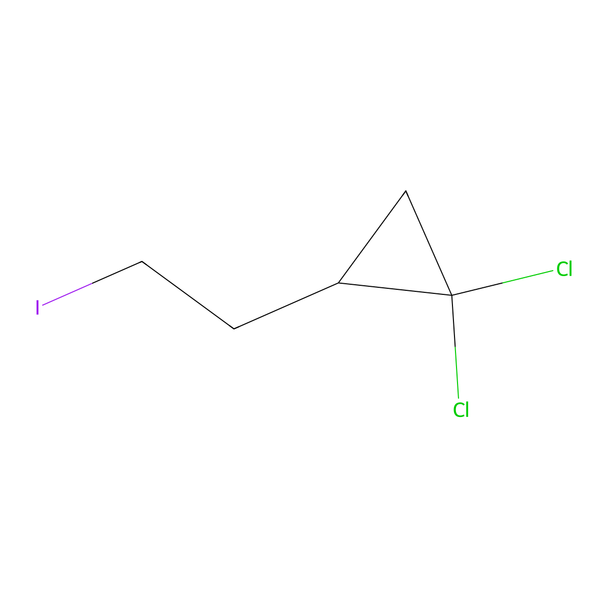 1,1-Dichloro-2-(2-iodoethyl)cyclopropane molecular structure, CAS 1909337-39-8
