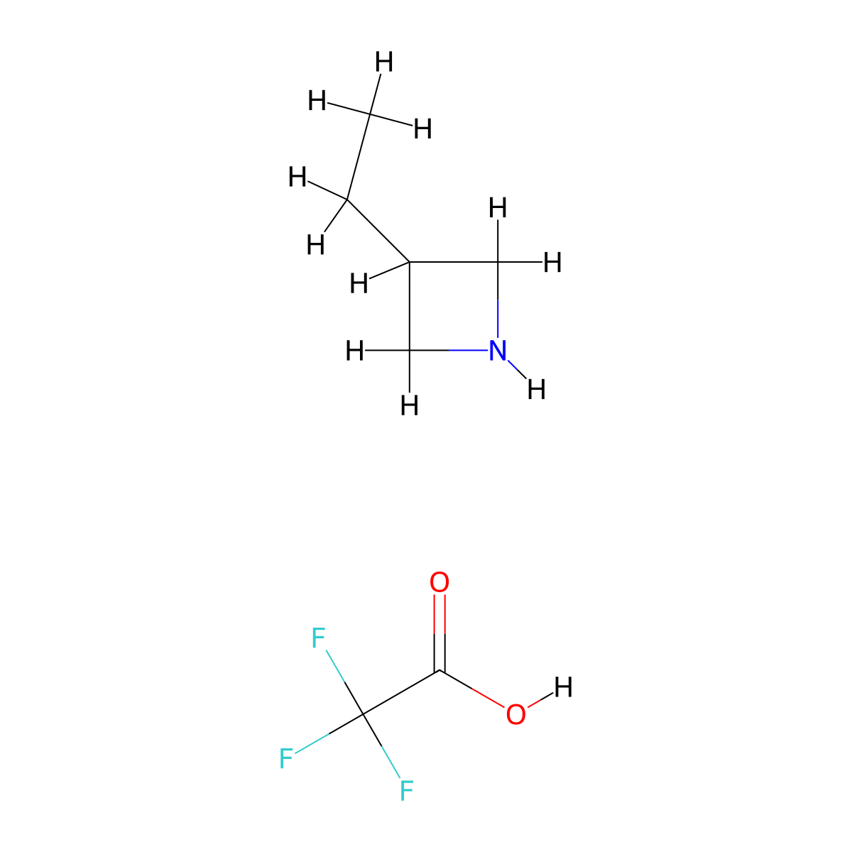 3-Ethylazetidine; trifluoroacetic acid molecular structure, CAS 1909337-74-1