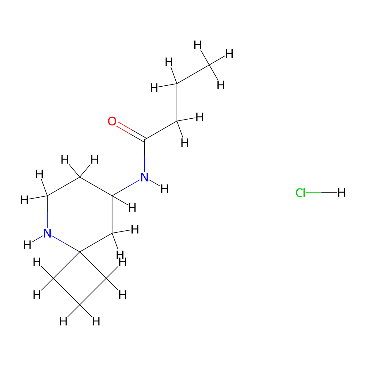 N-{5-azaspiro[3.5]nonan-8-yl}butanamide hydrochloride molecular structure, CAS 1909337-81-0