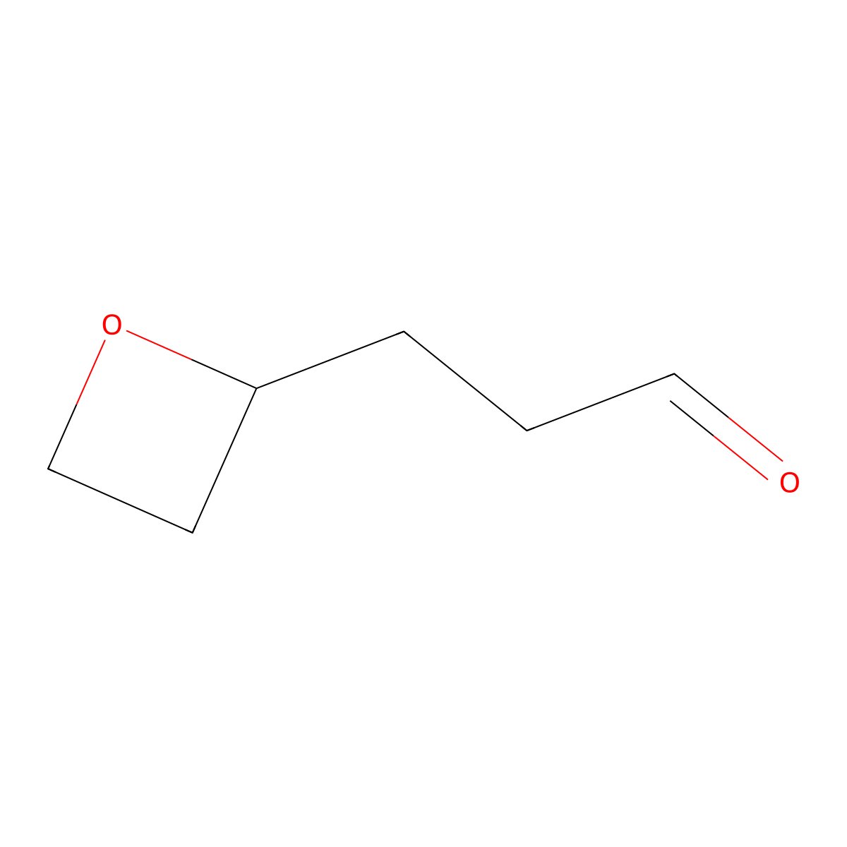 3-(Oxetan-2-yl)propanal molecular structure, CAS 1909347-76-7