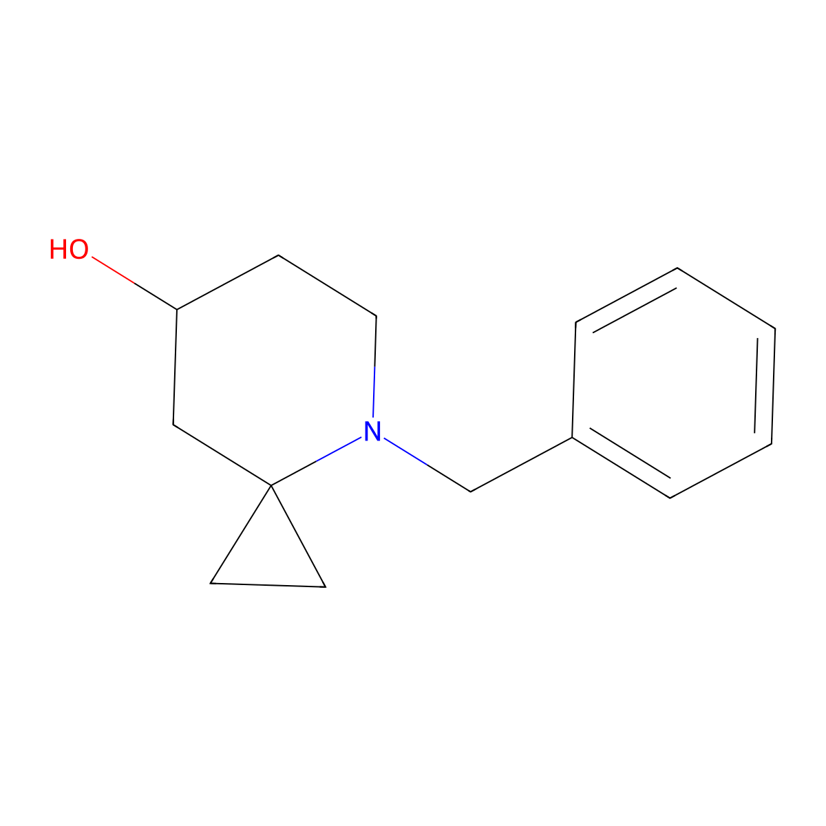 4-Benzyl-4-azaspiro[2.5]octan-7-ol molecular structure, CAS 1909348-20-4