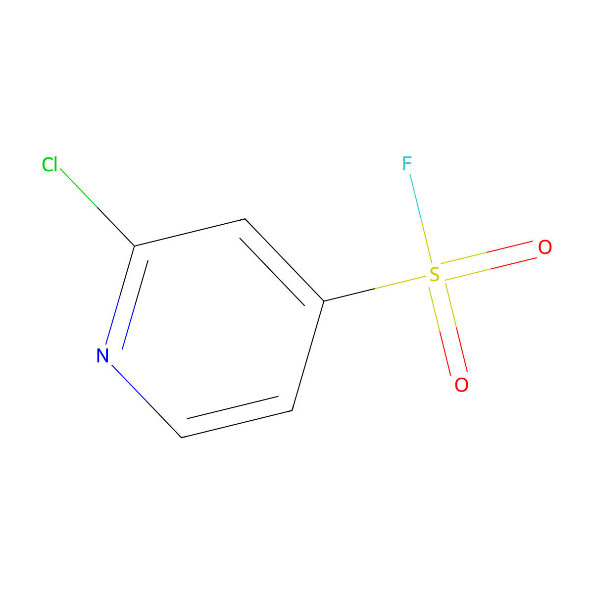 2-Chloropyridine-4-sulfonyl fluoride molecular structure, CAS 1909348-26-0