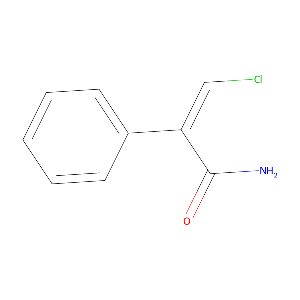 3-Chloro-2-phenylprop-2-enamide molecular structure, CAS 1909358-78-6
