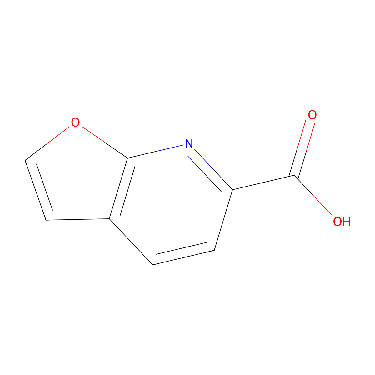 Furo[2,3-b]pyridine-6-carboxylic acid molecular structure, CAS 190957-80-3