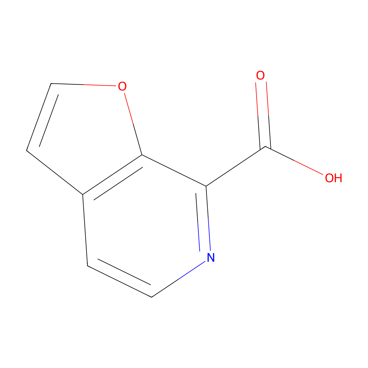 Furo[2,3-c]pyridine-7-carboxylic acid molecular structure, CAS 190957-81-4