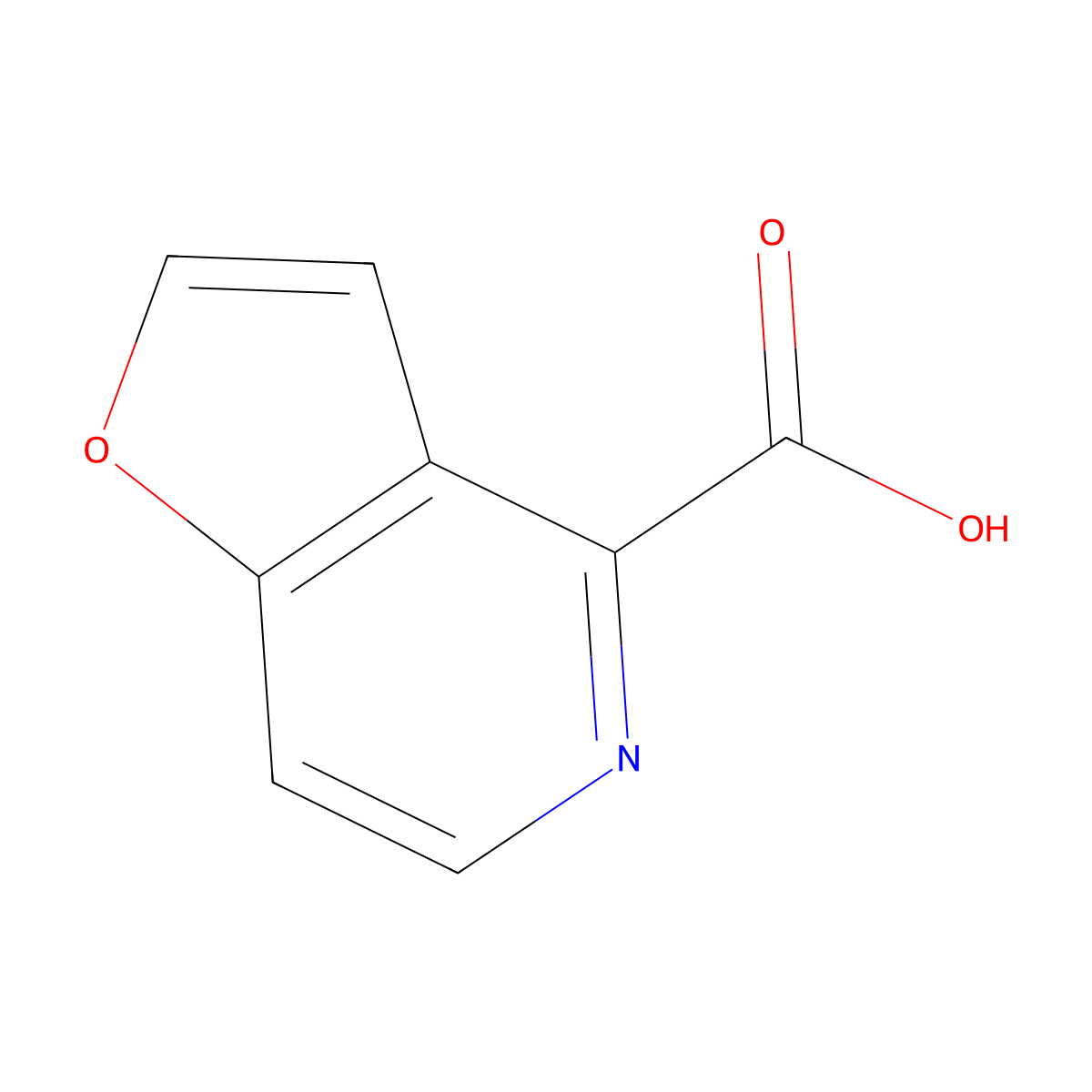 Furo[3,2-c]pyridine-4-carboxylic acid molecular structure, CAS 190957-82-5