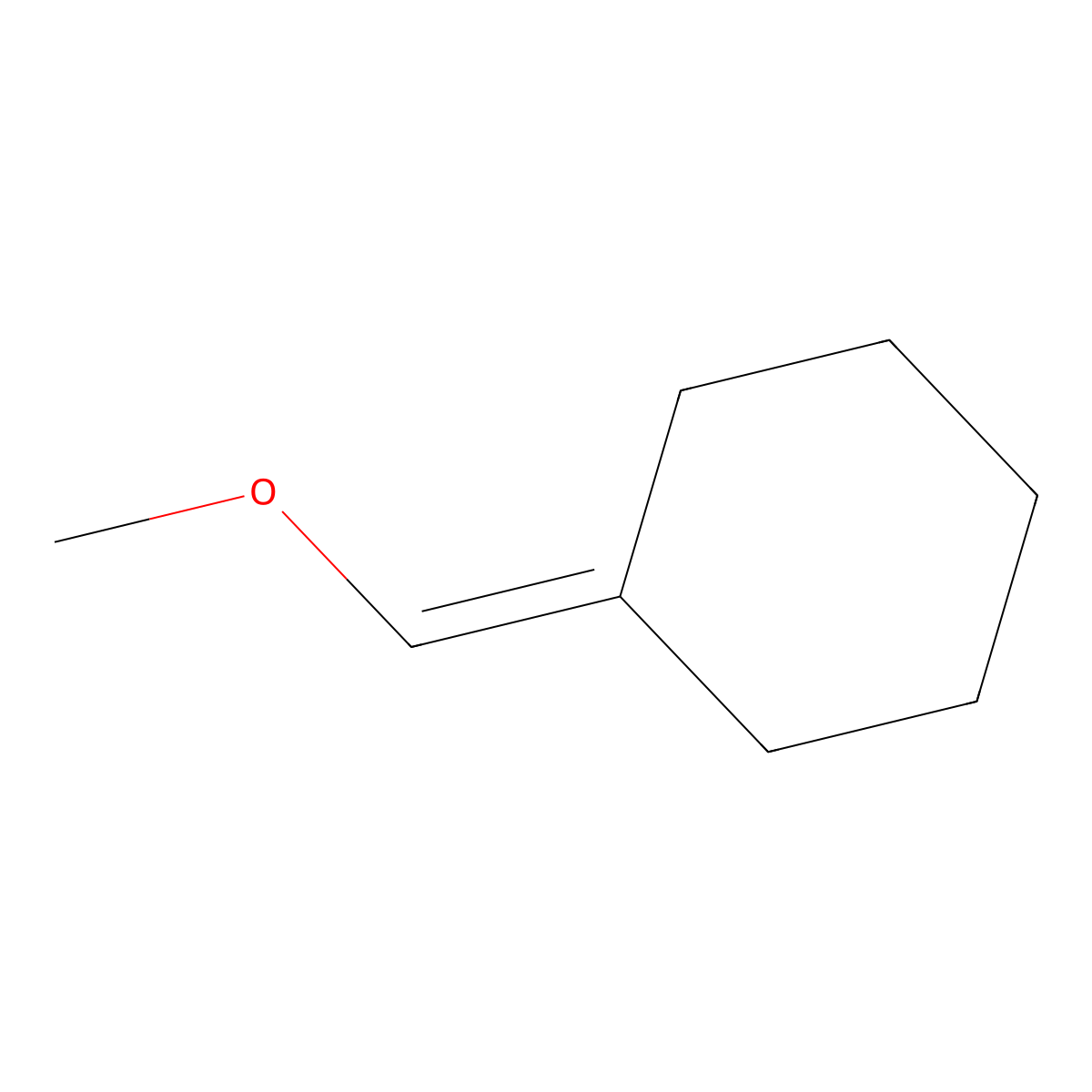 (Methoxymethylene)cyclohexane molecular structure, CAS 19096-89-0