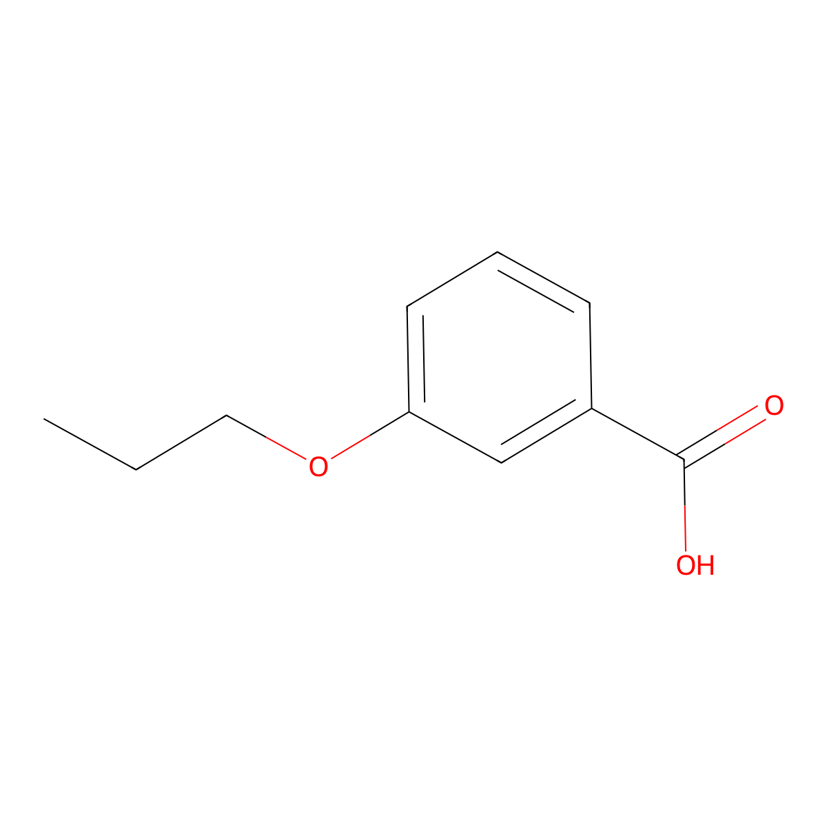 3-Propoxybenzoic acid molecular structure, CAS 190965-42-5