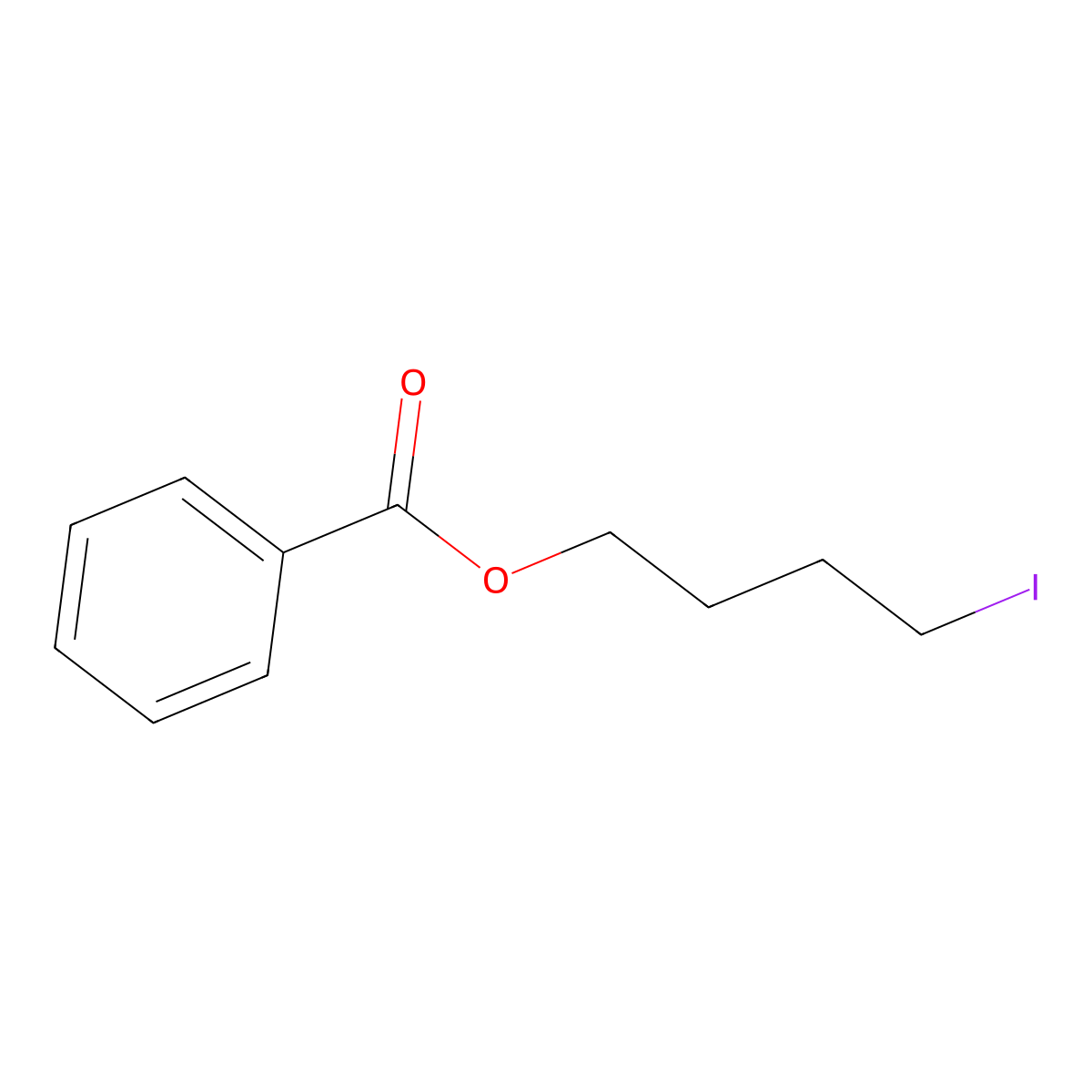 4-Iodobutyl benzoate molecular structure, CAS 19097-44-0