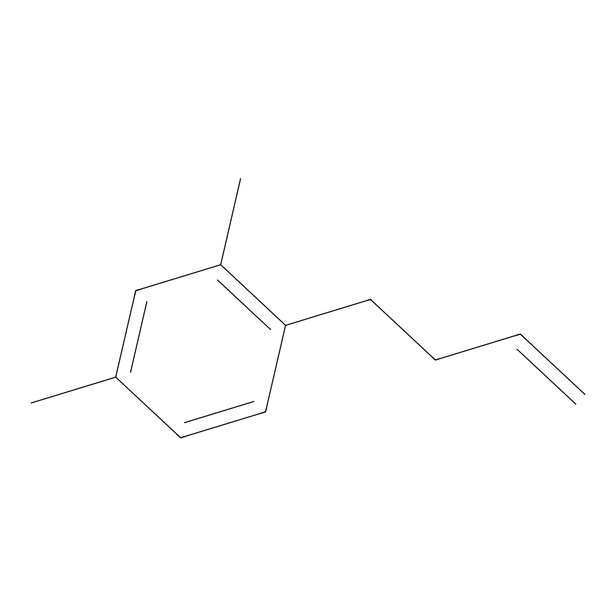 4-(2,4-Dimethylphenyl)-1-butene molecular structure, CAS 190974-78-8