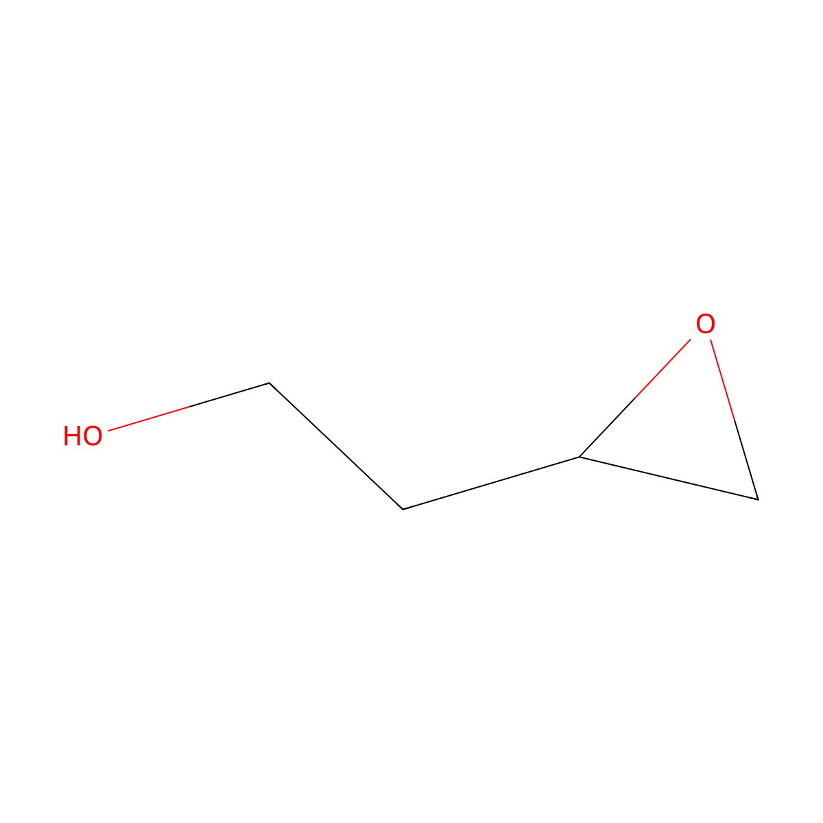 2-(Oxiran-2-yl)ethan-1-ol molecular structure, CAS 19098-31-8