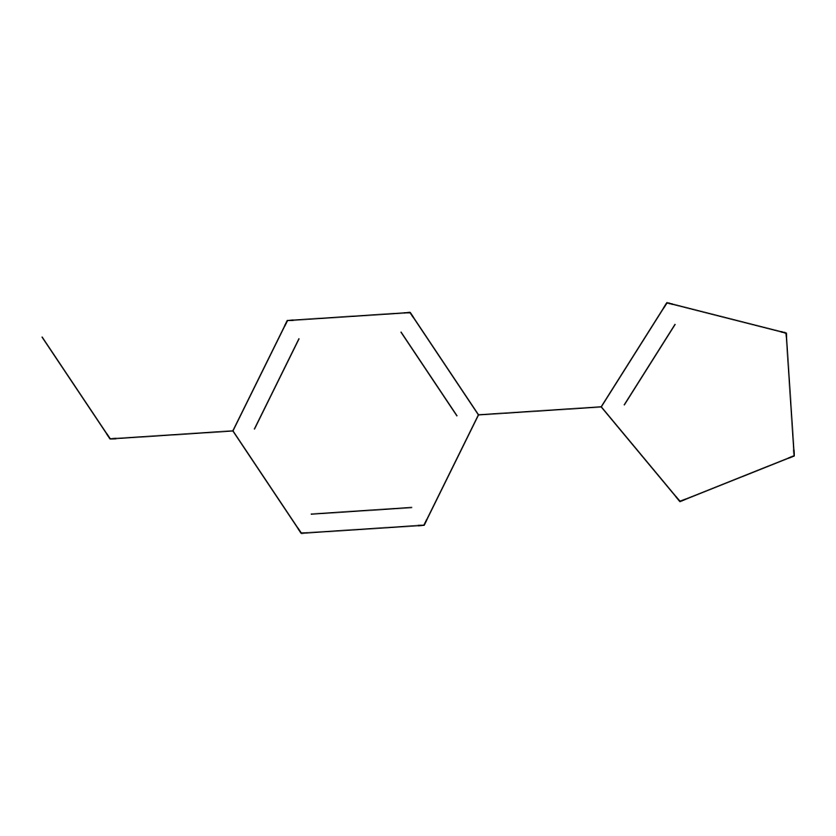 1-(Cyclopent-1-en-1-yl)-4-ethylbenZene molecular structure, CAS 19099-47-9