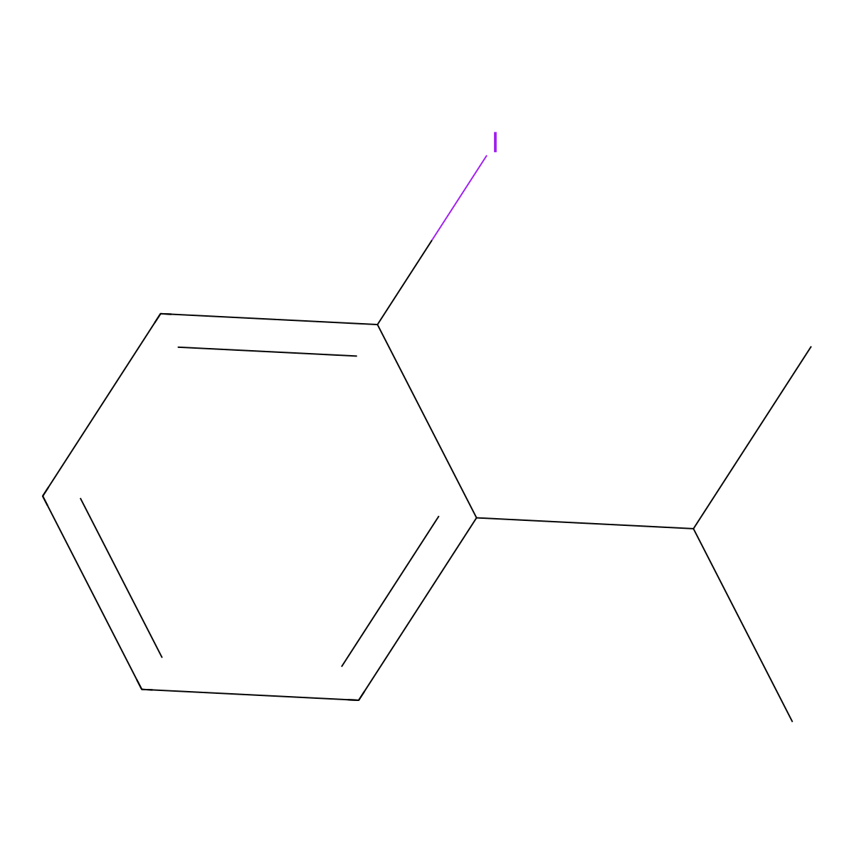 o-Iodocumene molecular structure, CAS 19099-54-8