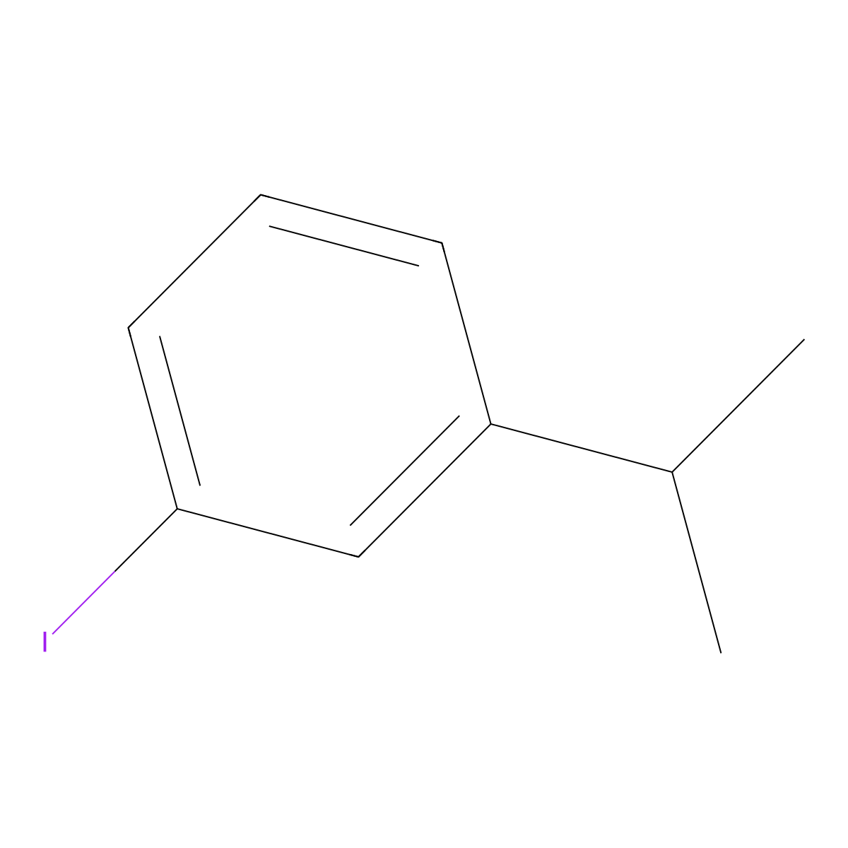 1-Iodo-3-(1-methylethyl)benzene molecular structure, CAS 19099-56-0