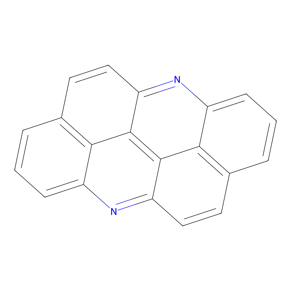 Acridino(2,1,9,8-klmna)acridine molecular structure, CAS 191-27-5