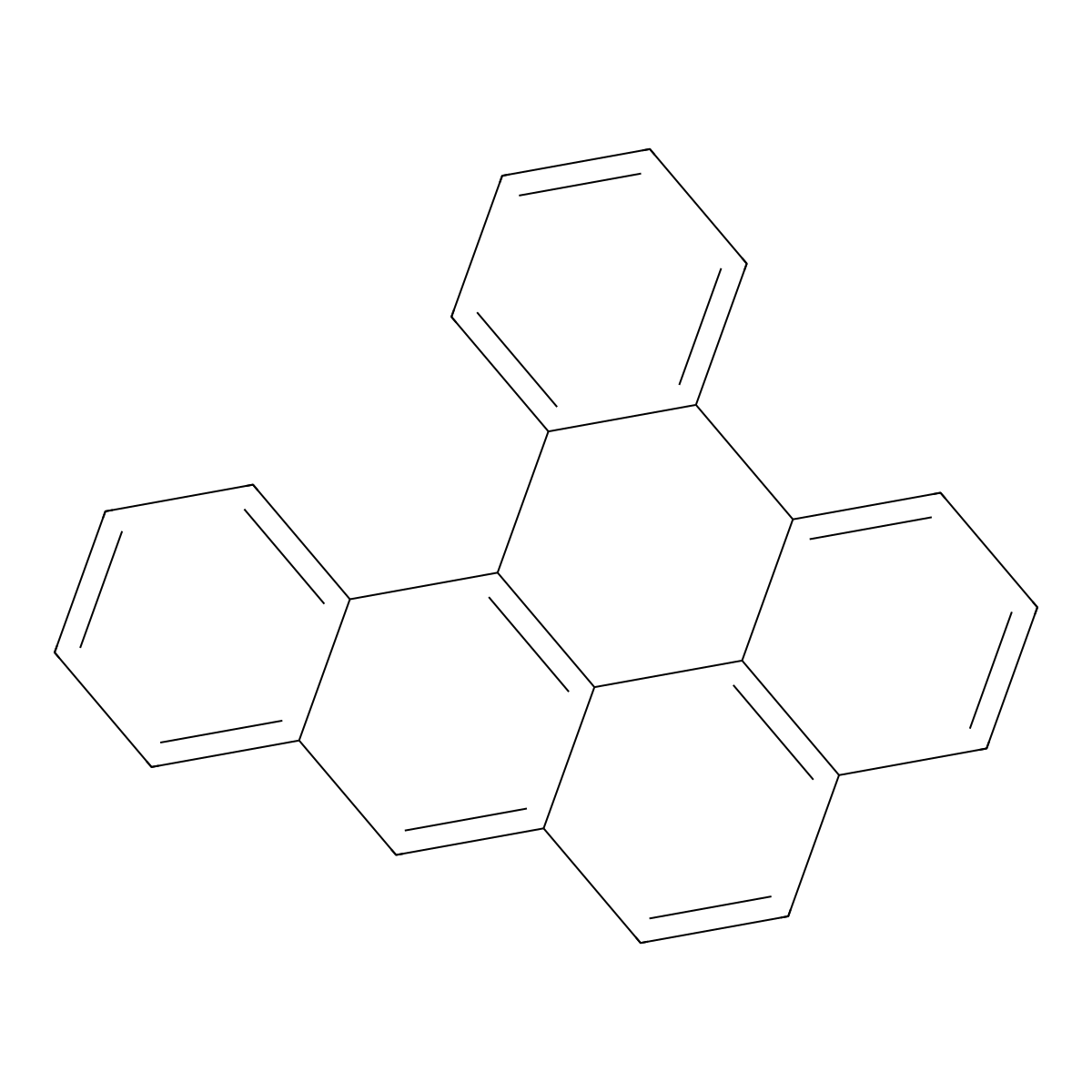 Dibenzo(a,l)pyrene molecular structure, CAS 191-30-0