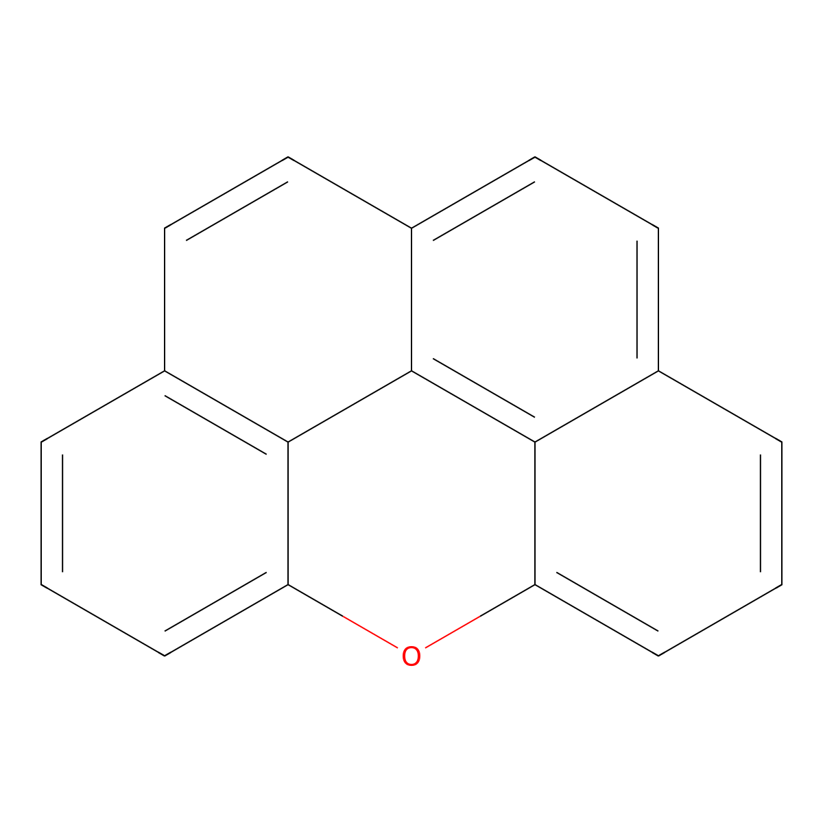 Naphtho[2,1,8,7-klmn]xanthene molecular structure, CAS 191-37-7