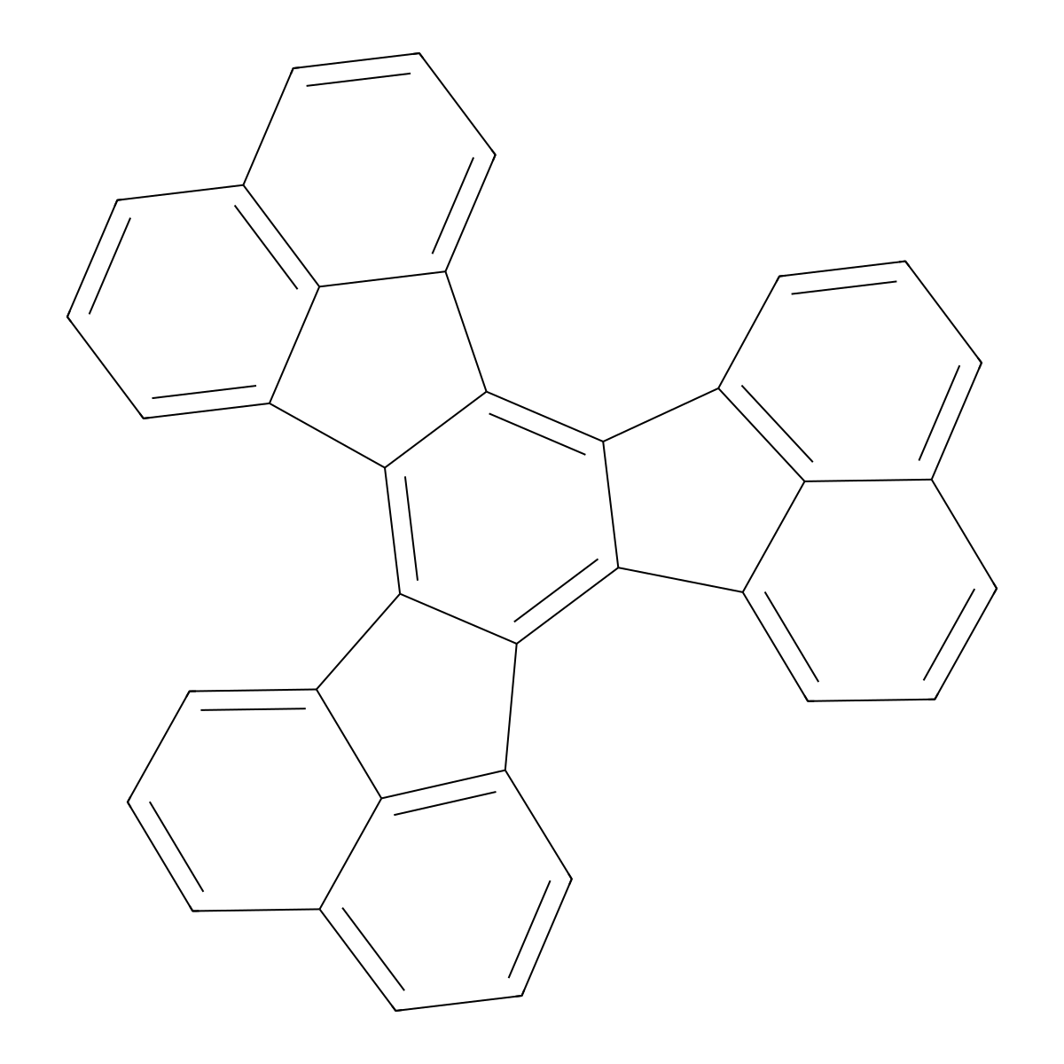 Decacyclene molecular structure, CAS 191-48-0