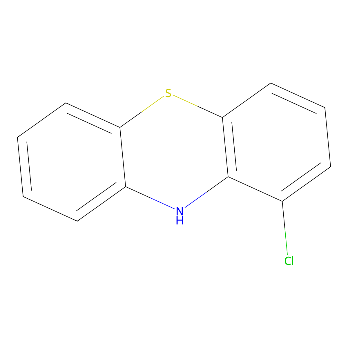 1-chloro-10H-phenothiazine molecular structure, CAS 1910-85-6