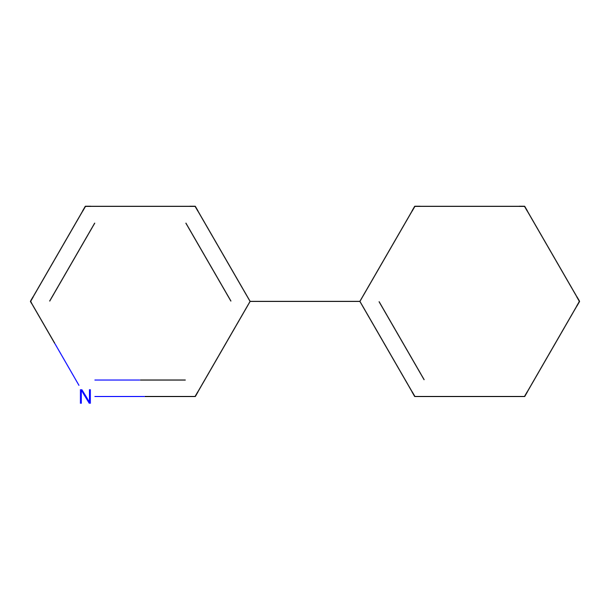 3-(Cyclohex-1-en-1-yl)pyridine molecular structure, CAS 19100-10-8