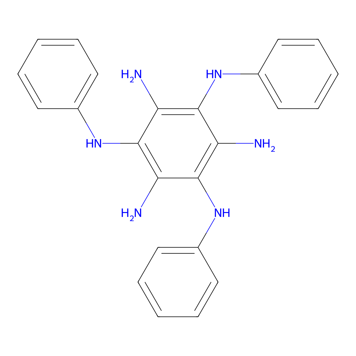 N1,N3,N5-triphenylbenzene-1,2,3,4,5,6-hexaamine molecular structure, CAS 1910120-81-8