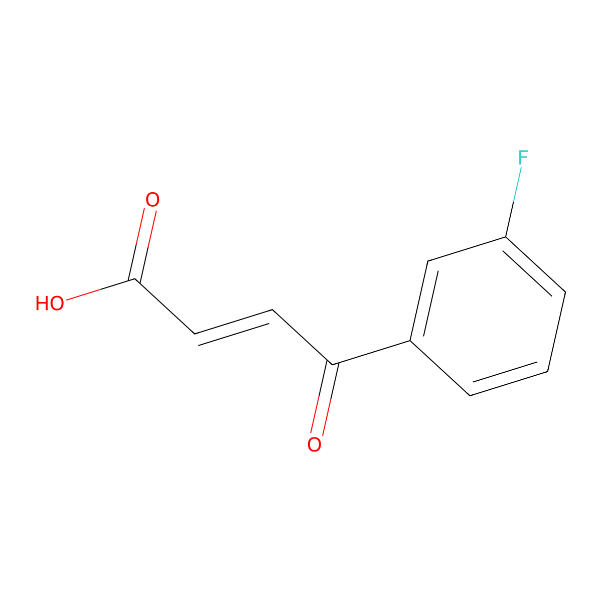 (E)-4-(3-fluorophenyl)-4-oxobut-2-enoic acid molecular structure, CAS 191014-76-3