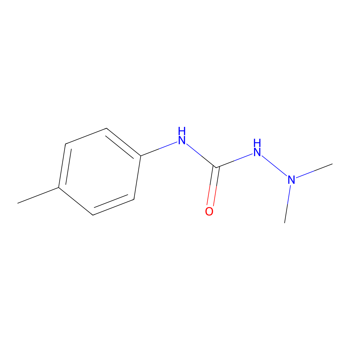 1,1-Dimethyl-4-(P-tolyl)semicarbazide molecular structure, CAS 19102-42-2