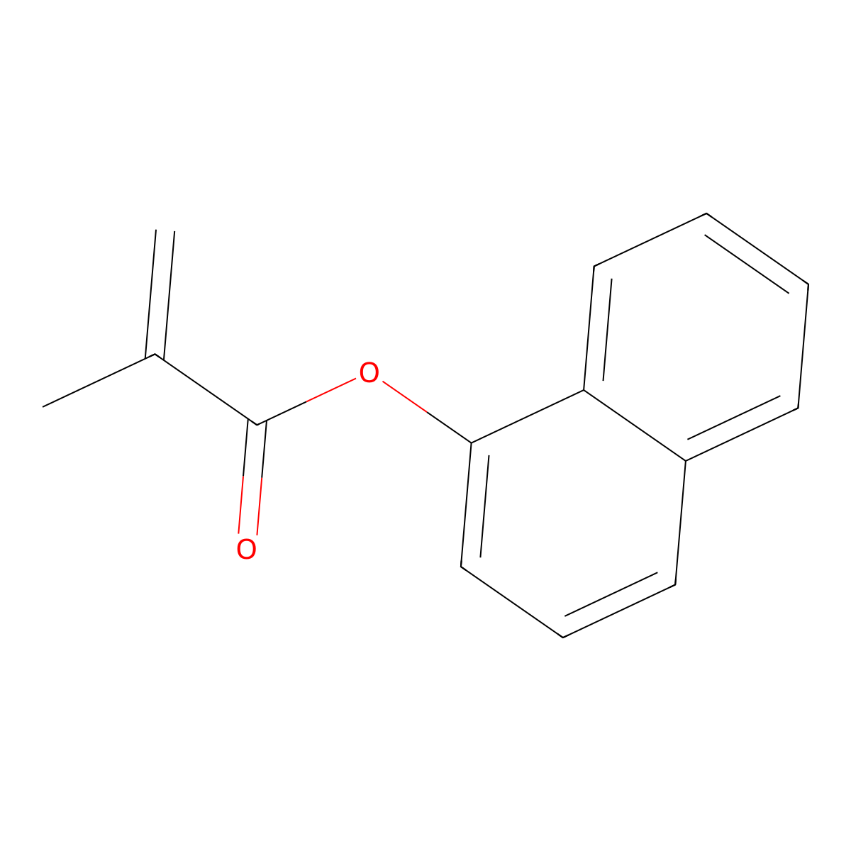 Naphthyl methacrylate molecular structure, CAS 19102-44-4
