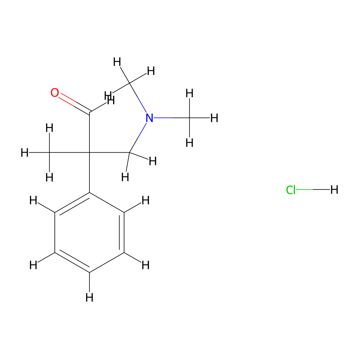 3-(Dimethylamino)-2-methyl-2-phenylpropanal hydrochloride molecular structure, CAS 19103-13-0