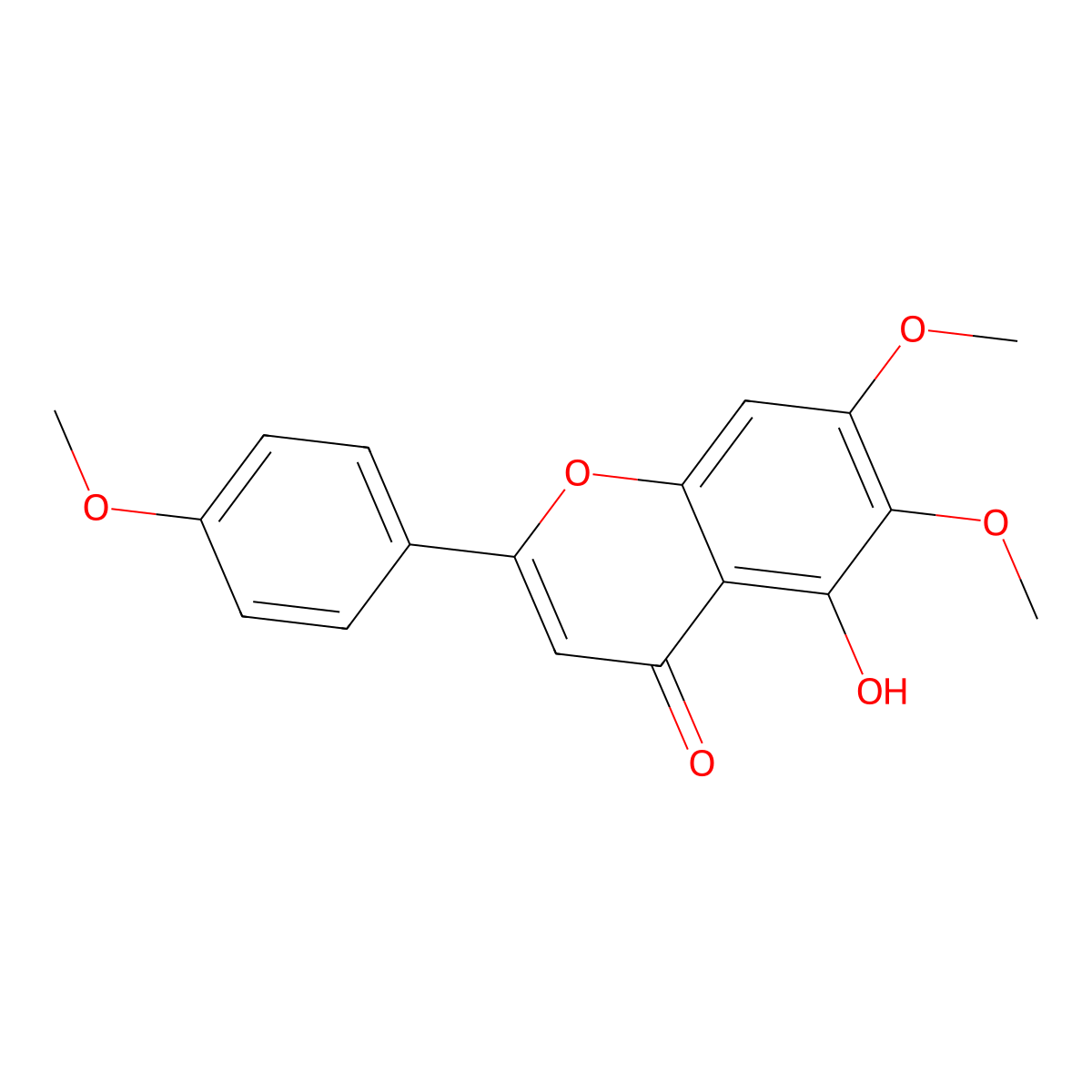 Salvigenin molecular structure, CAS 19103-54-9
